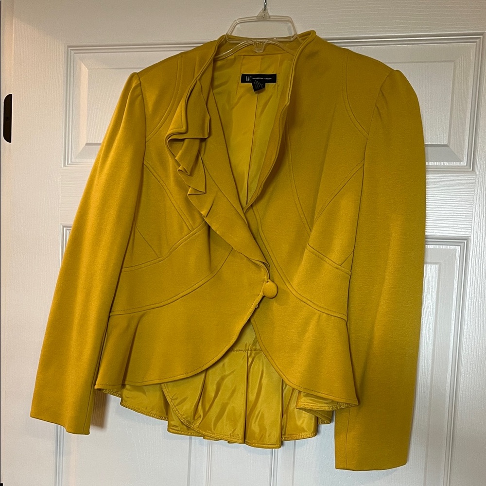 INC International Concepts Yellow Blazer